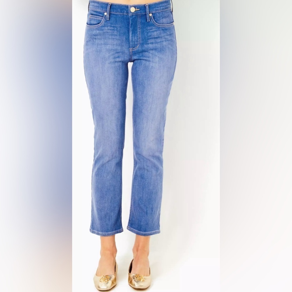 Lilly Pulitzer Liza High Rise Crop Flare Jeans Size 27